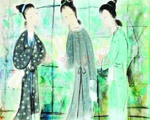 《三美图》局部