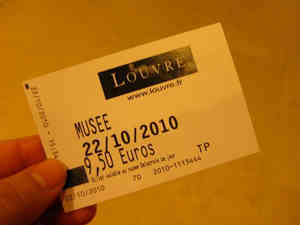卢浮宫门票 图片来源于网络 新浪收藏配图