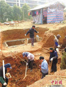 杭州再现两座汉代古墓 墓主或为贵族