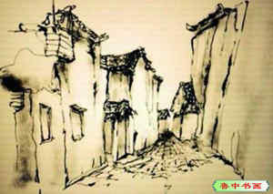 网络曝光的陈道明随手画作。