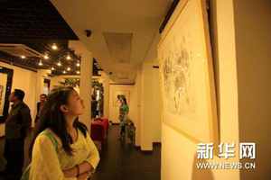 （XHDW）（1）“水墨魂·视典”书画展在西安开幕