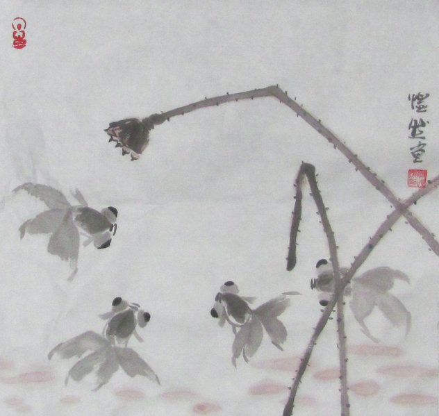 快哉轩画鱼-2