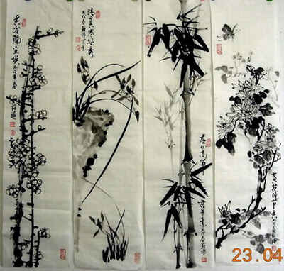水墨四君子