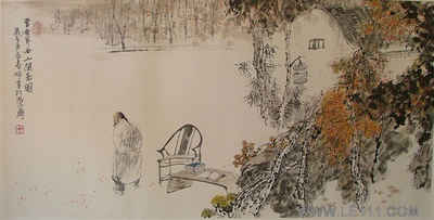 曹雪芹西山闲居图