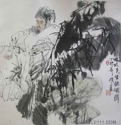 东坡先生饮酒图