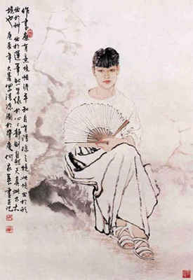 执扇仕女
