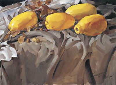 郭振山水粉画-4