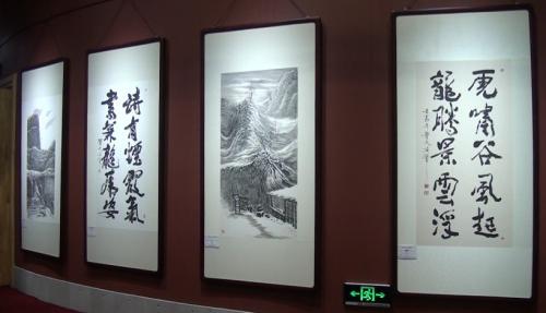 汉源画院展览现场