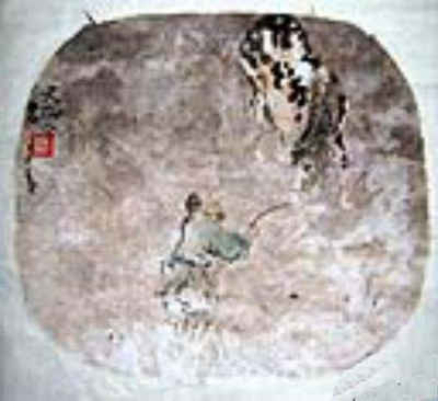 浴马图