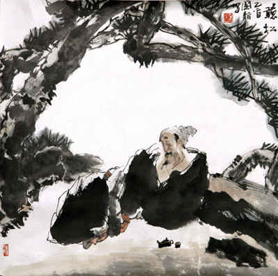 听松图