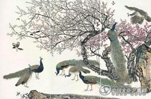 方楚雄 流溪集珍247x372cm(2014)