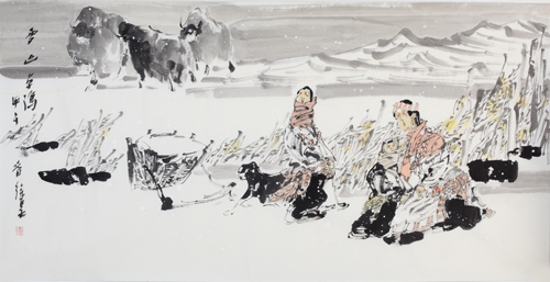 雪山卓玛69x137cm.jpg